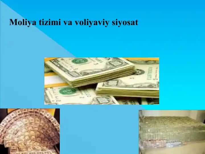 Moliya tizimi va voliyaviy siyosat