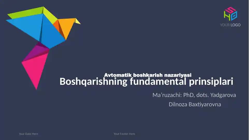 Avtomatik boshqarish nazariyasi: Boshqarishning fundamental prinsiplari