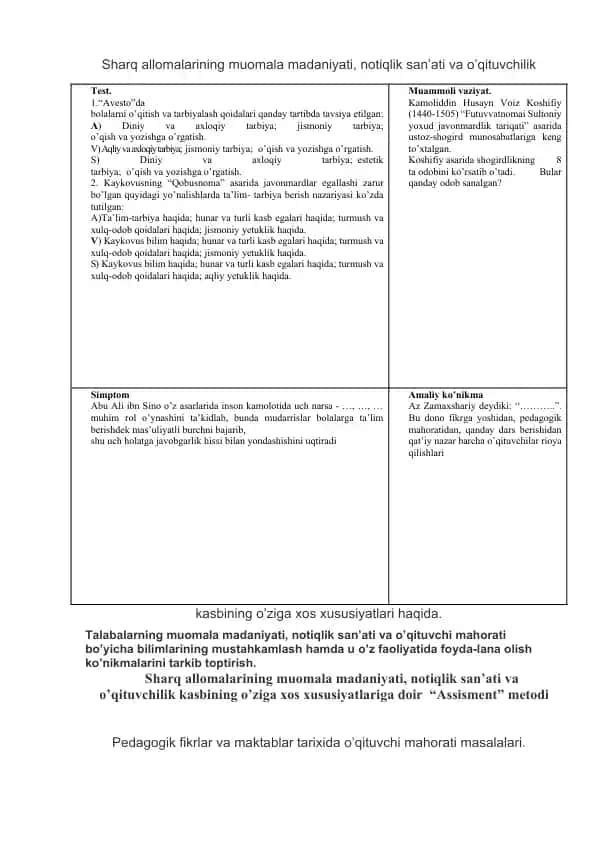 Pedagogik mahorat va notiqlik san’ati boʻyicha taqdimot