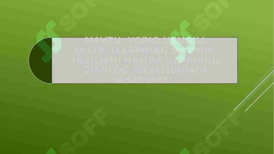 YOPIQ URUG’LI O’SIMLIKLARNING UMUMIY TUZILISHI HAMDA ULARNING QISHLOQ XO’JALIGIDAGI AHAMIYATI
