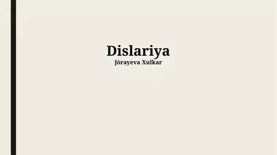 Dislariya