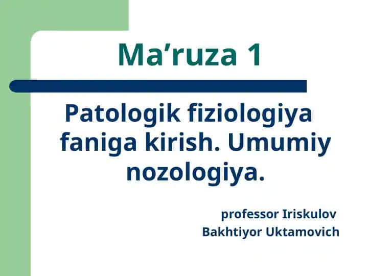 Patofiziologiya
