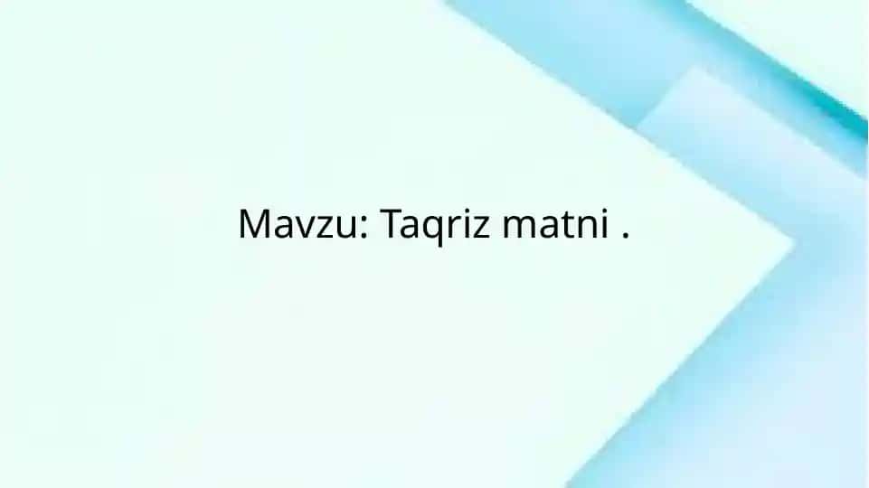 Taqrizmat