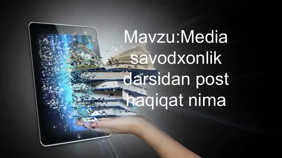 Media savodxonlik darsidan post haqiqat nima