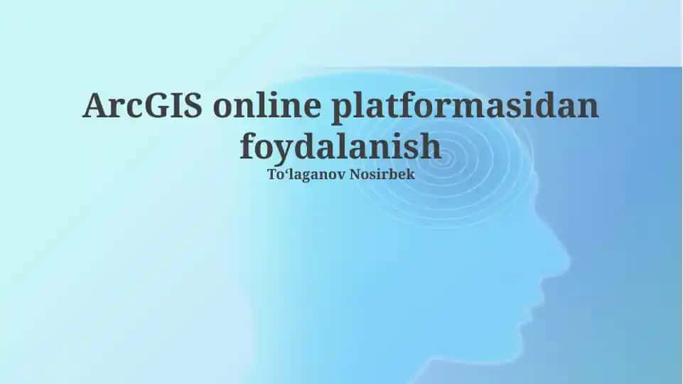 ArcGIS Online platformasi