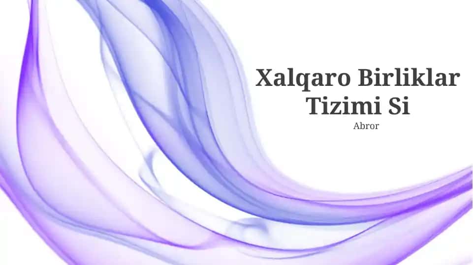 Xalqaro Birliklar Tizimi