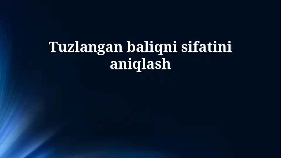 Tuzlangan baliq