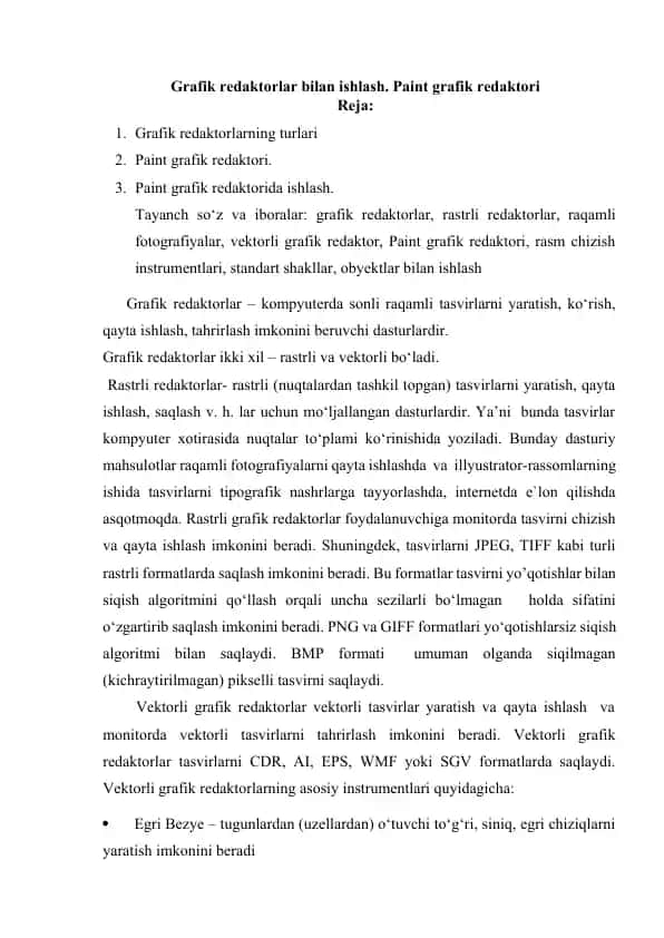 Paint grafik redaktori