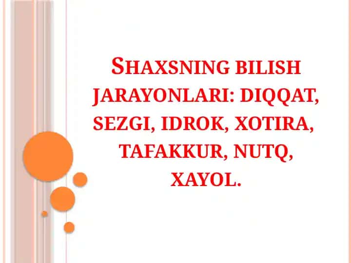 Diqqat va yo`naltirilishi