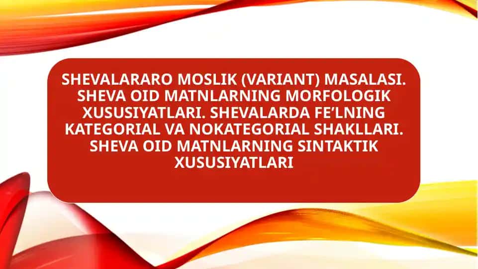 Shevalararomoslik(variant)masalasi