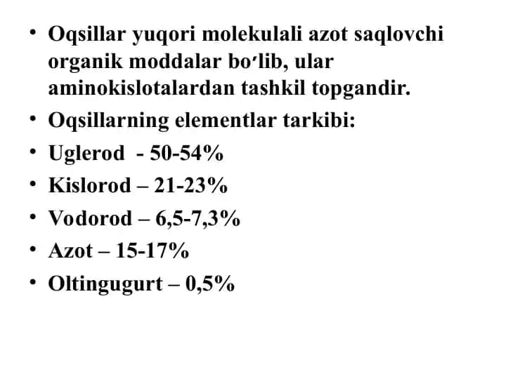 Oqsillar