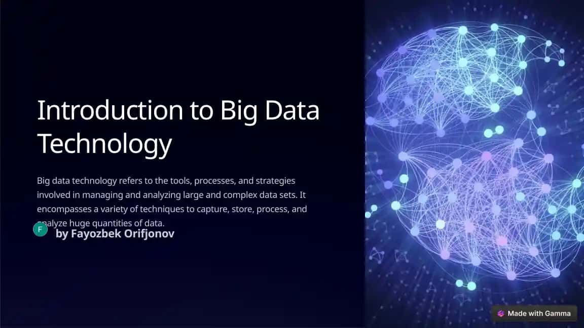 Introduction to Big Data Technology