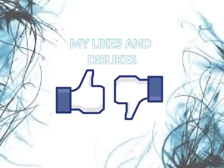 MY LIKES AND DISLIKES