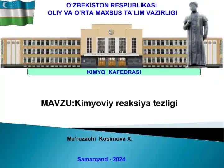 Kimyoviy reaksiya tezligi