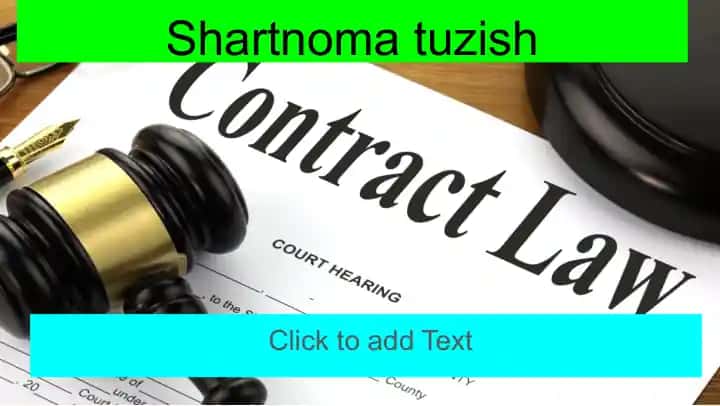 Shartnoma tuzish