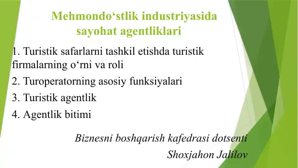 Turistik sаfаrlаr va turistik firmаlar