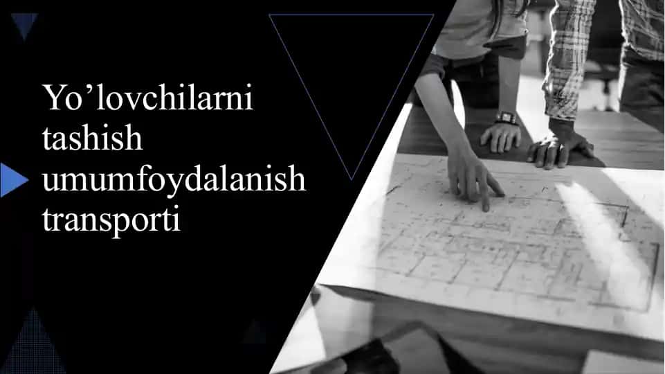 Yo’lovchilarni tashish umumfoydalanish transporti