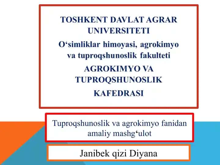 TUPROQDAN MONOLIT NAMUNA OLISH TEXNIKASI