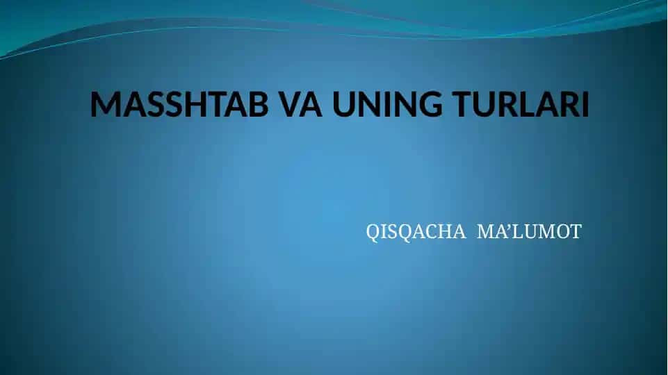 Masshtab joyda gachib chizish ko'rinishi kitobi