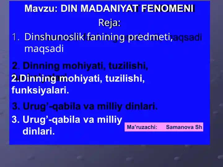 DIN MADANIYAT FENOMENI