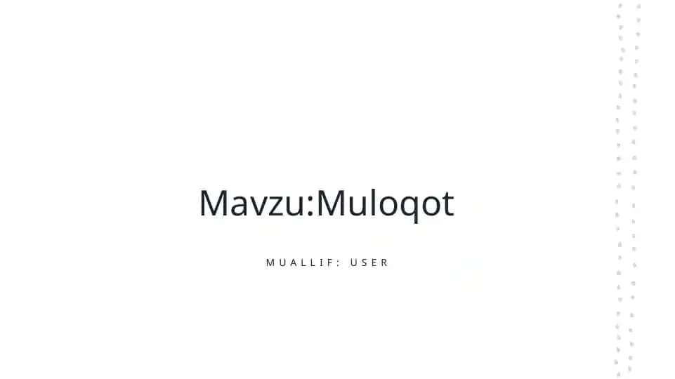 Muloqotning Tarixiy O'zgarishlari