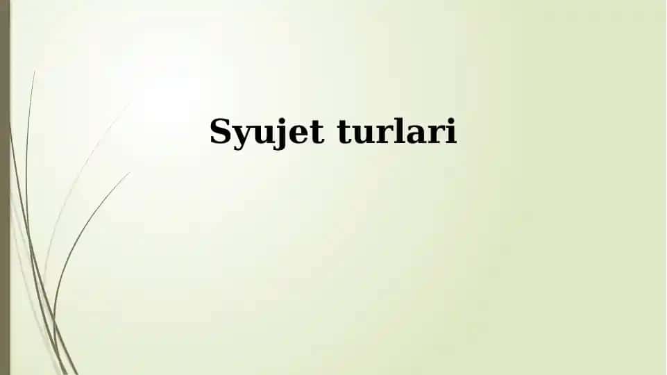 Insondan insonga syujet turlari