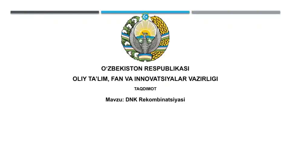 DNK Rekombinatsiyasi