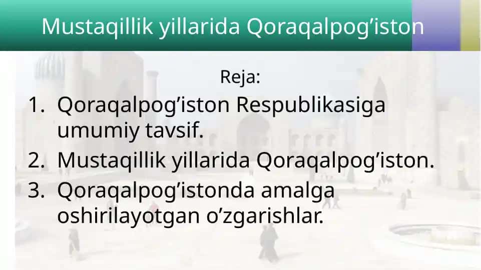 Qoraqalpog’iston