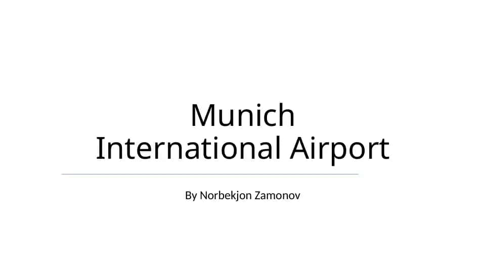 Munich International Airport