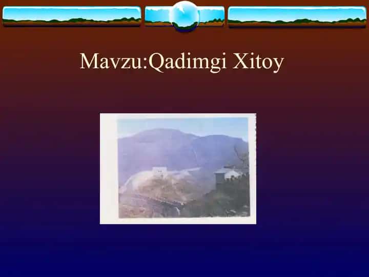 Qadimgi Xitoy
