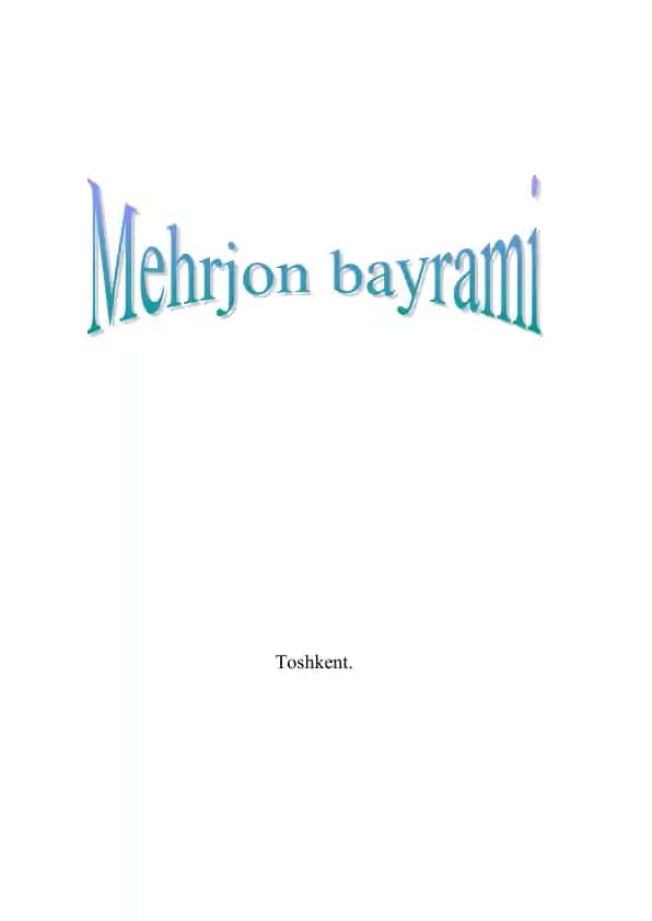 Mehrjon bayrami