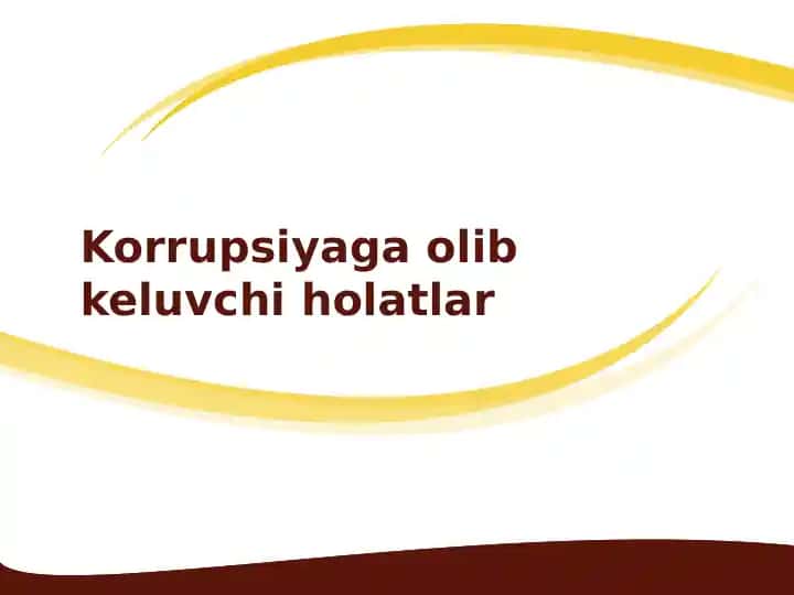 Korrupsiyagaolibkeluvchiholatlar
