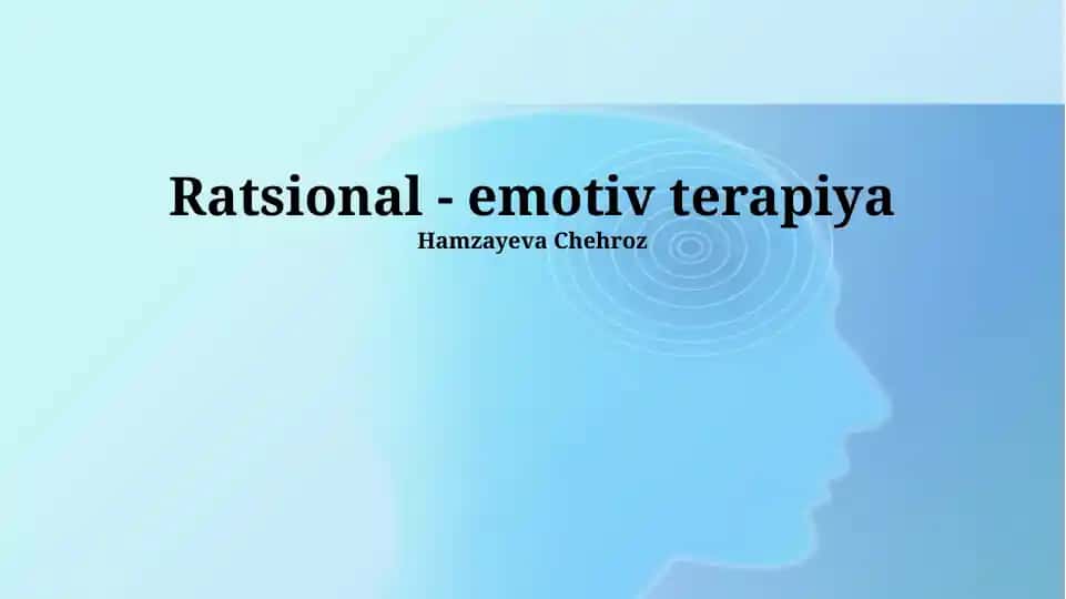 Ratsional-Emotiv Terapiya