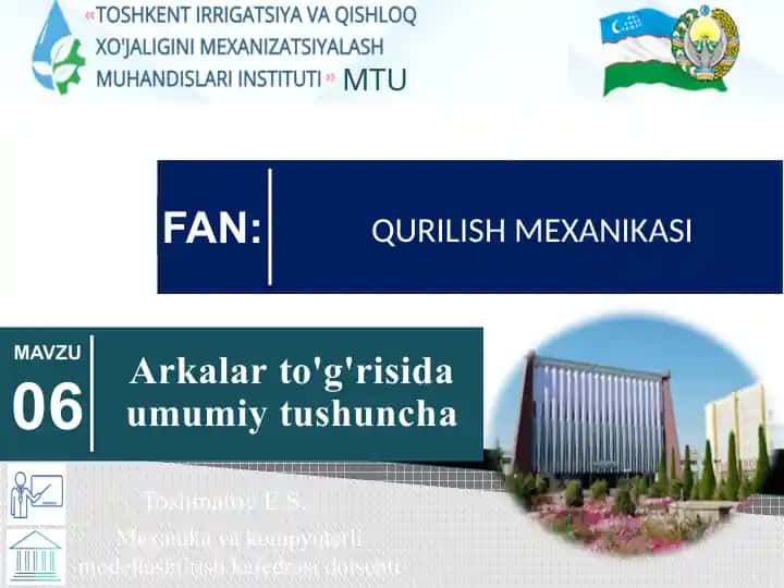 QURILISH MEXANIKASI