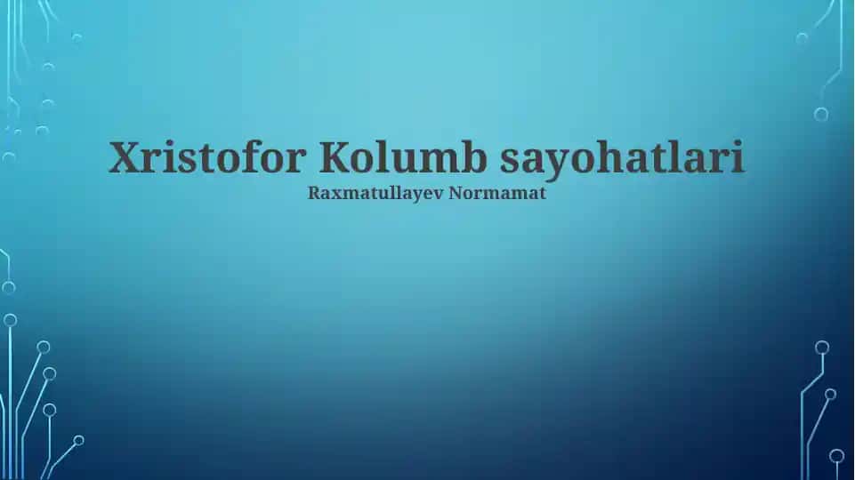 Xristofor Kolumb sayohatlari