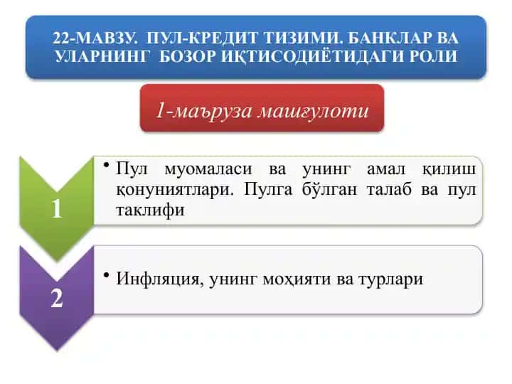 1-маъруза машғулоти