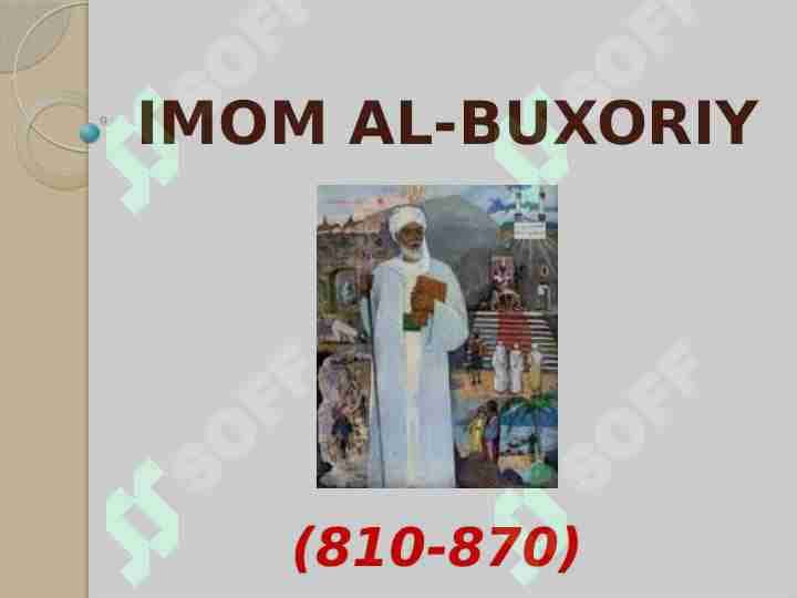 IMOM AL-BUXORIY