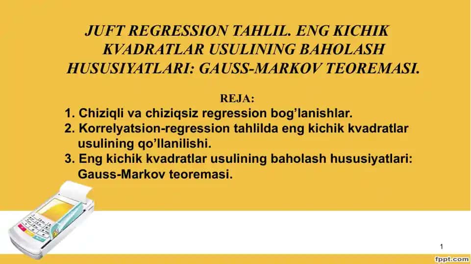 Juft Regression Tahlil