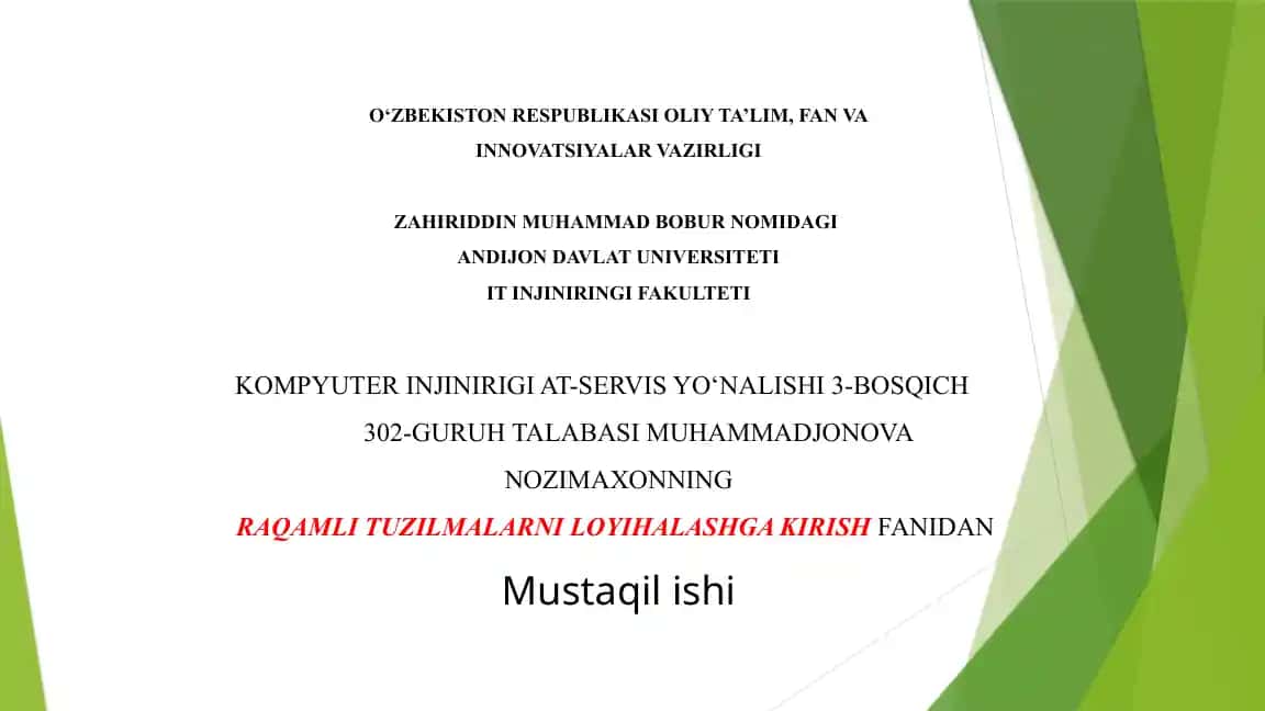 Kvant Kompyuterlar va Ularning Raqamli Tizimlarda Qo'llanilishi