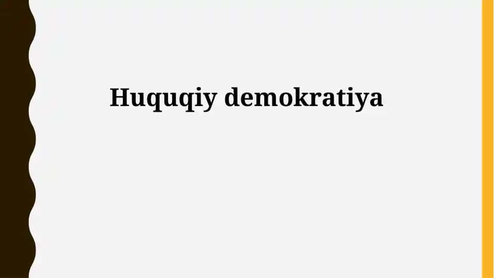 Huquqiy demokratiya
