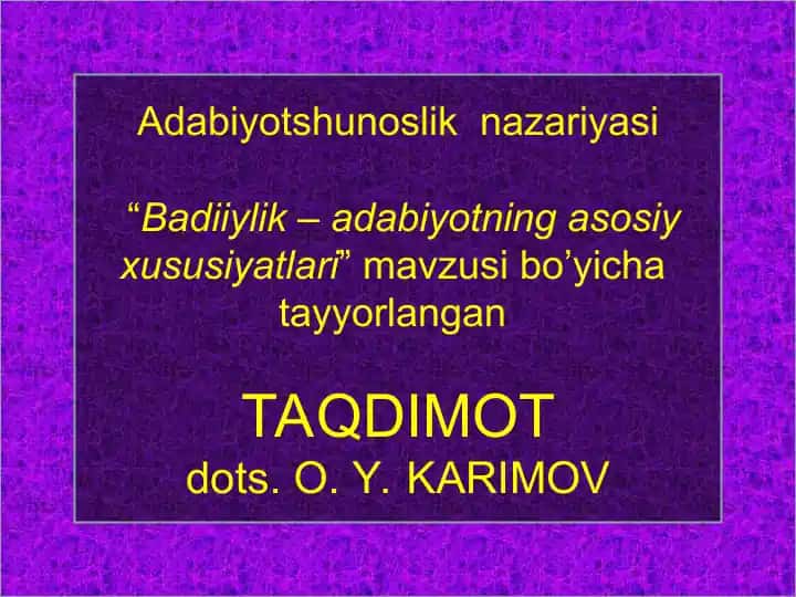 Adabiyotshunoslik nazariyasi