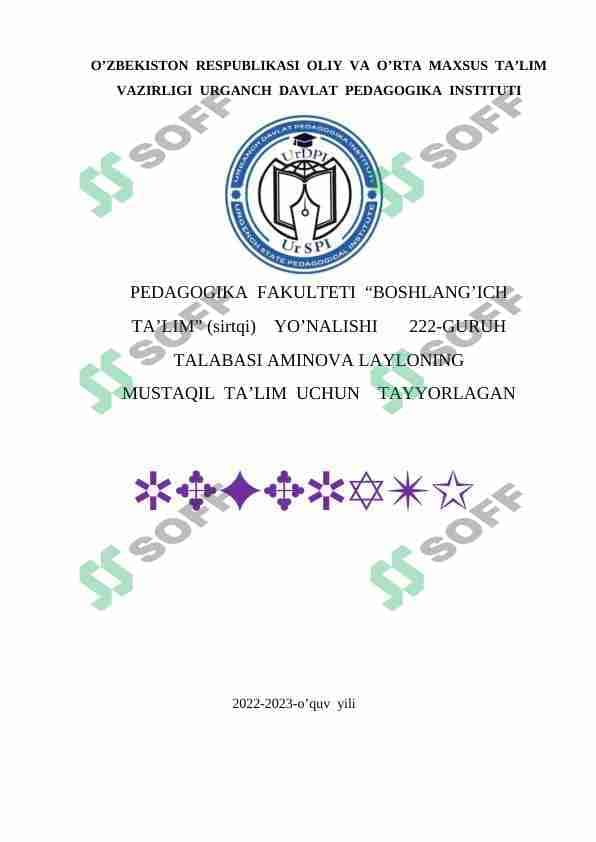 Yasashga doir masalalarni yechishdagi asosiy bosqichlar haqida