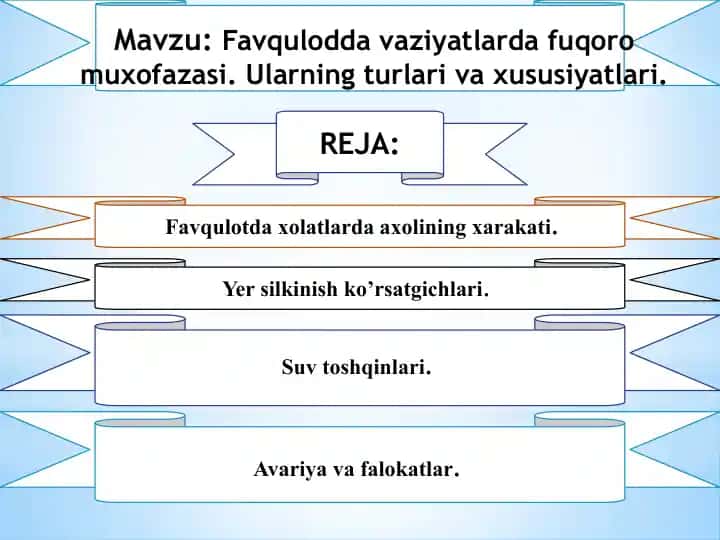 Favqulodda vaziyatlarda fuqoro muxofazasi