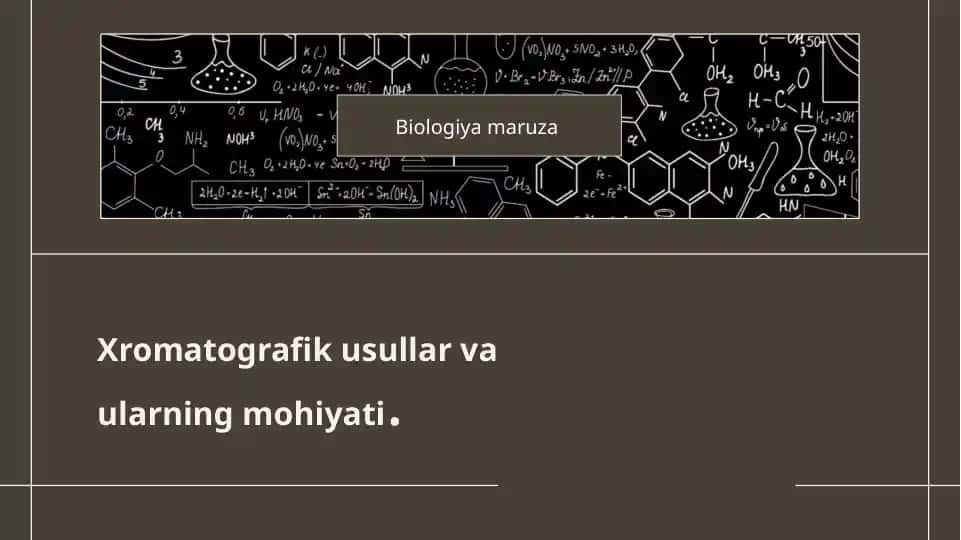 Xromatografiya