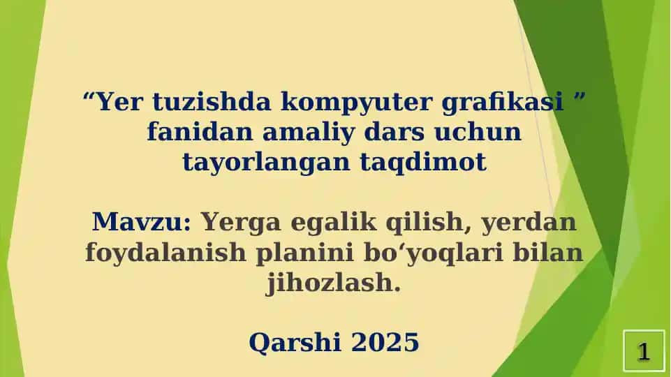Yer tuzishda kompyuter grafikasi