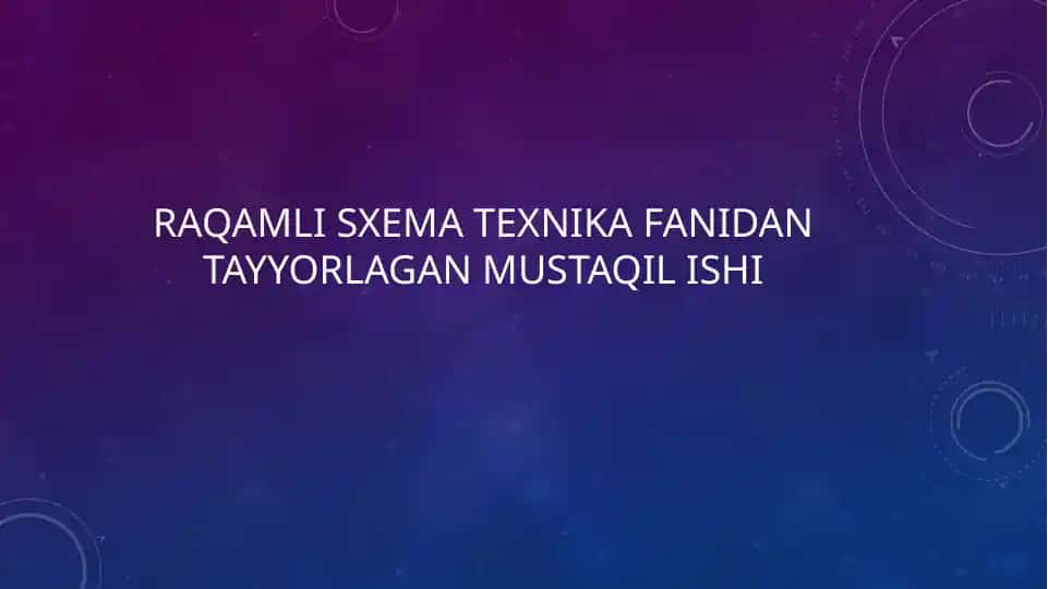 Integral Mikrosxemalar