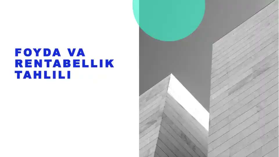 Foyda va rentabellik tahlili