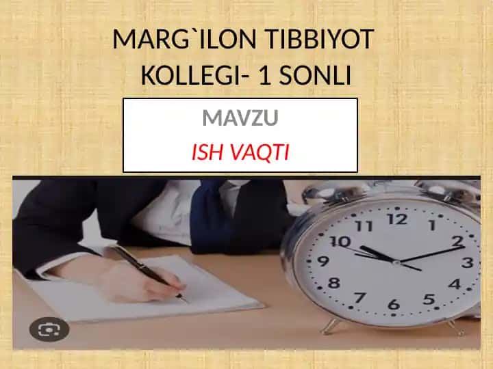 Ish vaqti tartibi shartnomasi