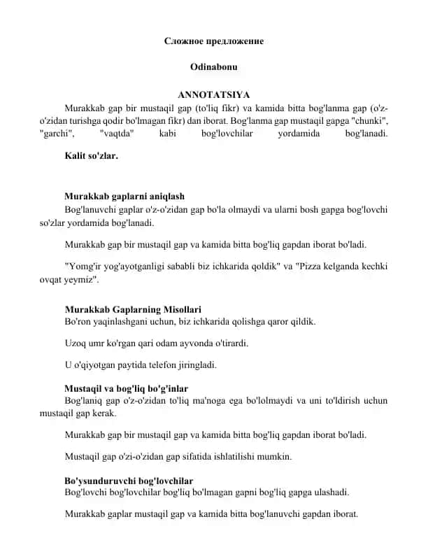 Murakkab gaplar