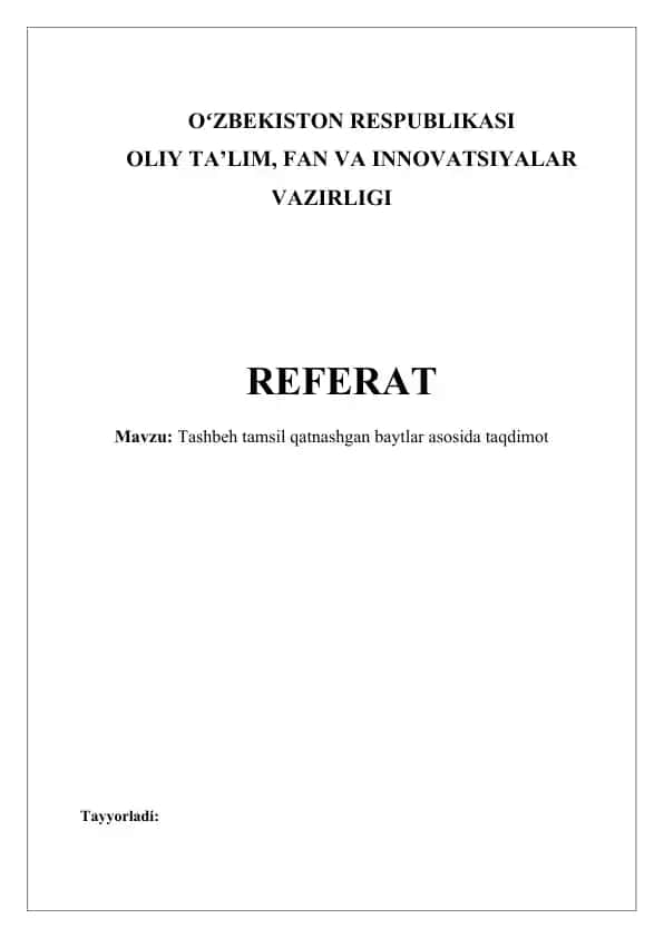Tashbeh Tamsil